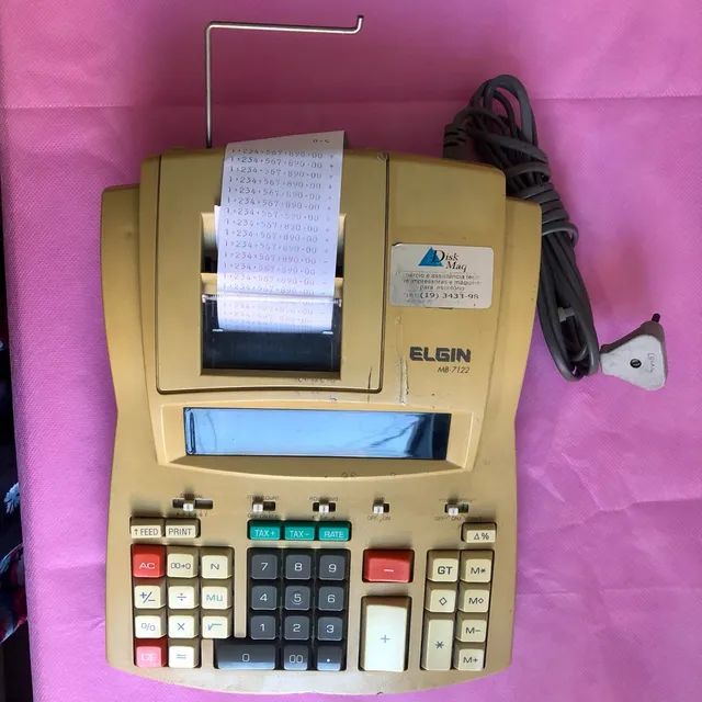 Calculadora Eletrônica Antiga Elgin MB-7122