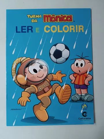 Livro Ler E Colorir Turma Da Monica Cascão Culturama