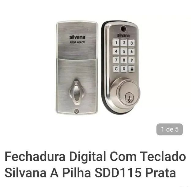 Fechadura eletrônica silvana, ler descrição 