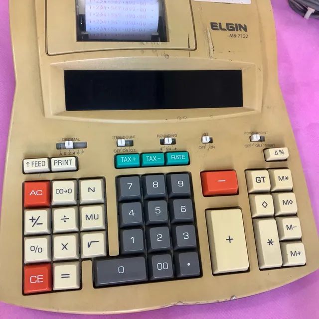 Calculadora Eletrônica Antiga Elgin MB-7122 - Foto 5