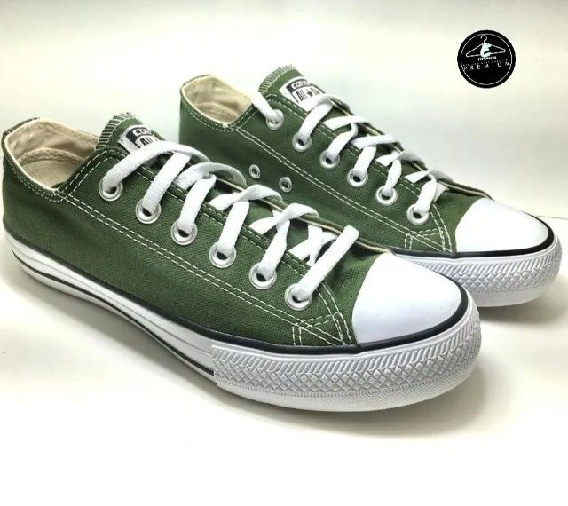 Converse premium verde militar sale