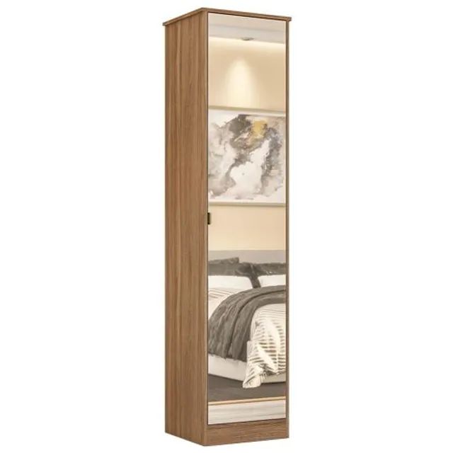 Armário Multiuso 1 Porta com Espelho Reflex ii - Foto 2