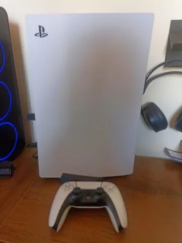 Sony Playstation 5 825gb Standard Cor Branco E Preto Com Controle E 3 Jogos
