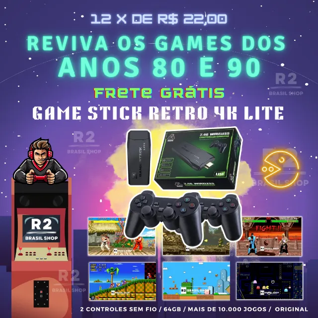 Vídeo Game Portátil Retro Mini Game Antigo 9999 Jogos - Fornecedor