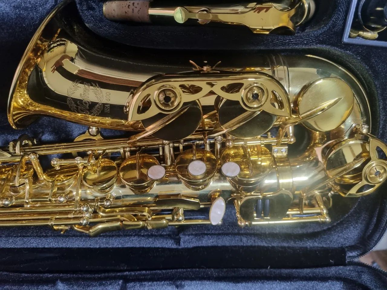 Sax Alto Mib Hofima de vitrine promoção - Foto 2