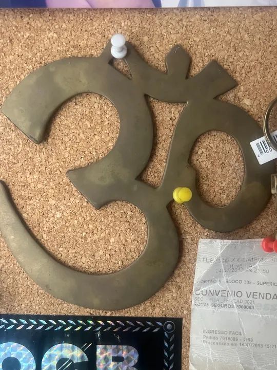 Símbolo Om em Metal Original (comprado na Índia)