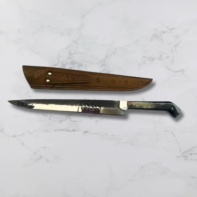 Faca campeira artesanal de disco de arado antigo Metisa P Churrasco - Foto 3