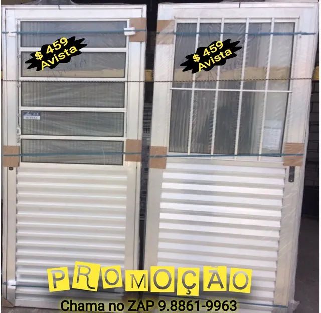 Porta Alumínio Postigo Basculante Veneziana (Nova) - Foto 3