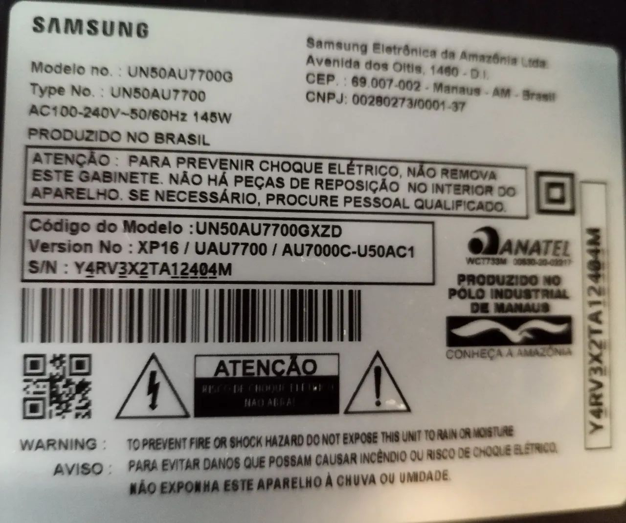 TV Samsung 50 tela trincada  - Foto 5