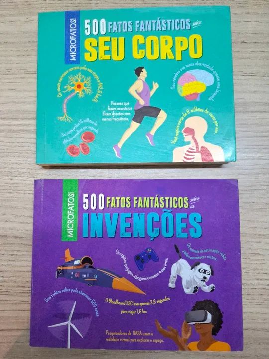 Livros 500 Fatos Fantásticos - Seu Corpo e Invenções