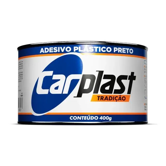 Adesivo Plástico Preto e Branco 400 Gr Carplast Maxi Rubber