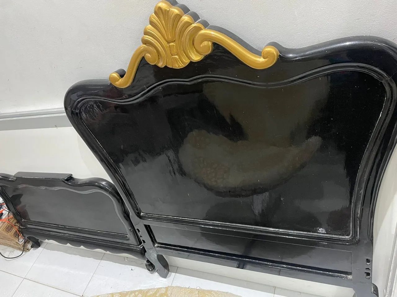 Cama de solteiro Luís XVI 