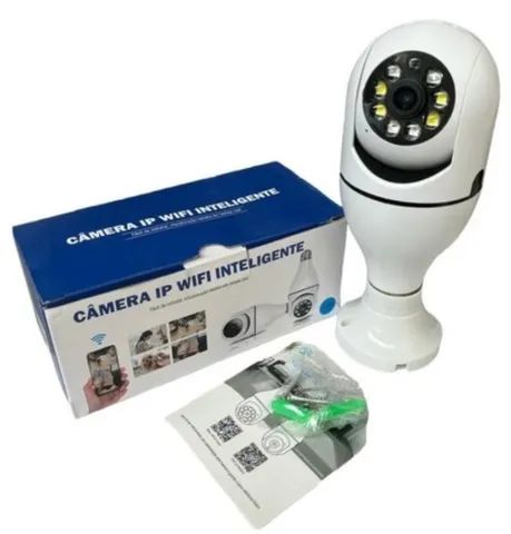 Nova Câmera de Segurança Ip Lâmpada Wifi Full Hd Visão Noturna