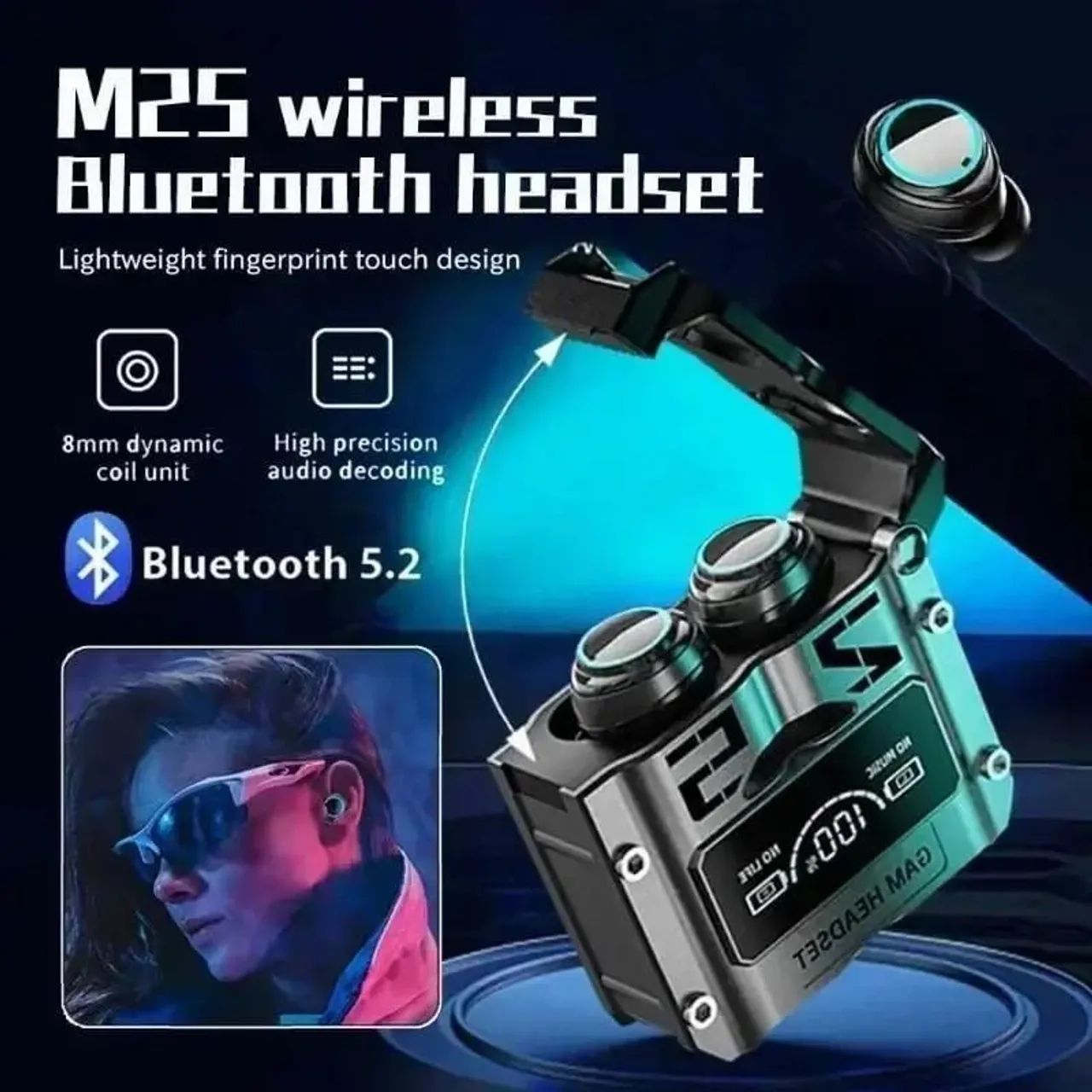 Fone Bluetooth sem fio redução de ruído Tipo C - Foto 4