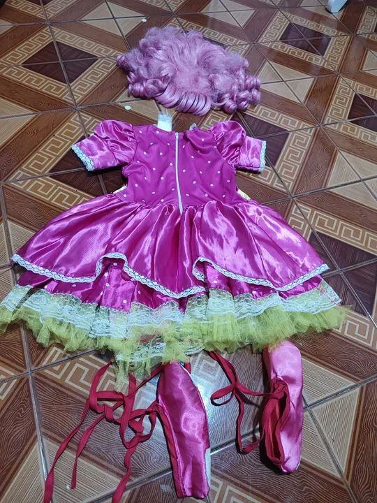 Vestido Lalaloopsy  com peruca - Foto 3