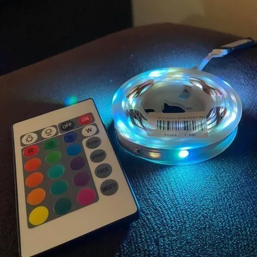 Fita Led Ultra Rgb bluetooth+aplicativo/5m Ip65/+Controle /16 ajustes de cores/Alexa