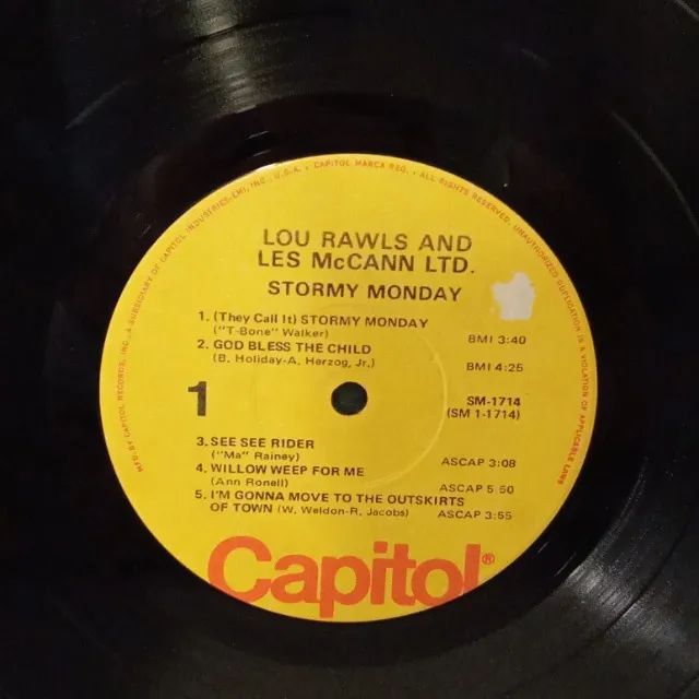 Vinil Lou Rawls - Stormy Monday - Importado - Foto 4