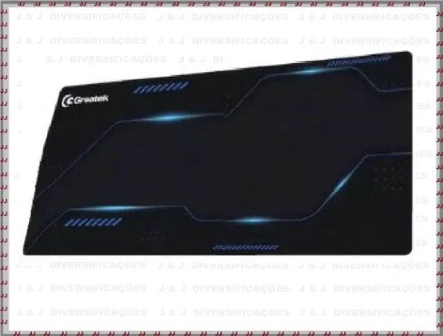 Mousepad Zeus Techno emborrachado e macio grande Greatek 30 x 70 cm - Foto 3