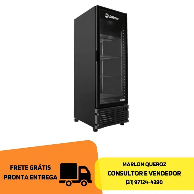 Freezer Vertical Porta de Vidro com Iluminação