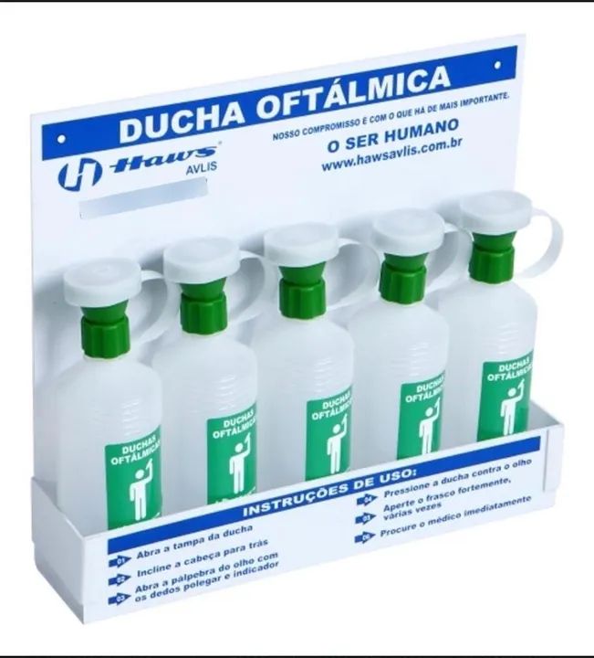 Kit com 5 Duchas Oftálmicas Haws