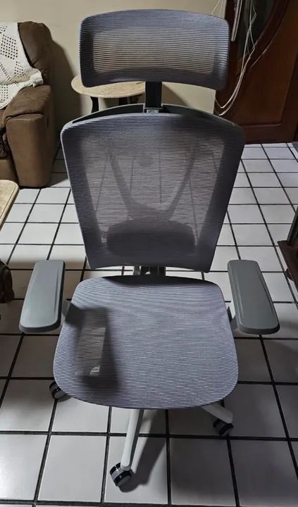 Cadeira de Escritório Makkon MK-7188 Ergonômica (Branca) - Foto 6