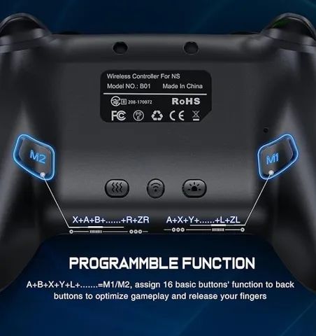 controle sem fio datafrog nintendo switch pc android - Foto 3