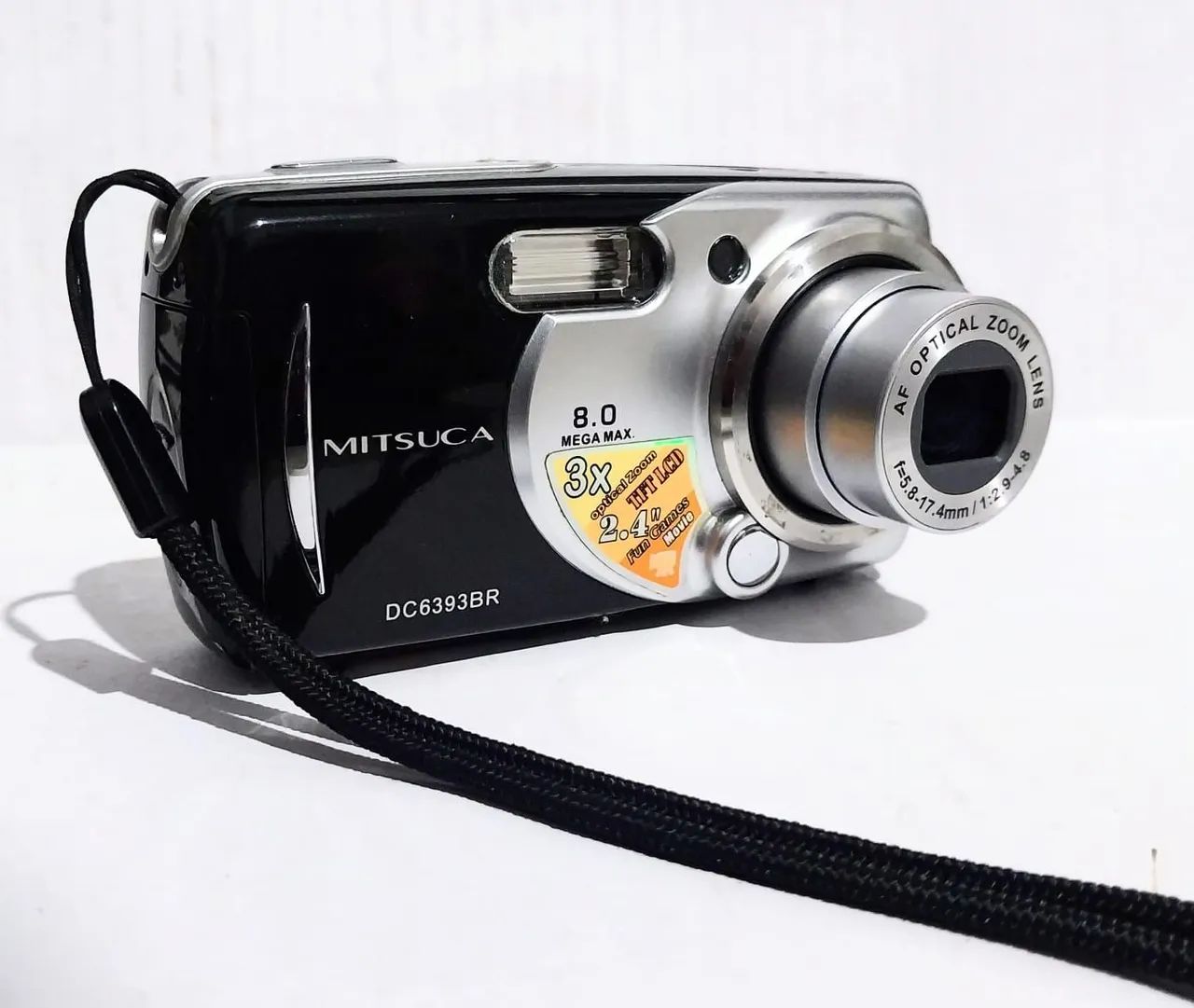 Câmera Digital MITSUCA - DC6393BR<br>8.0 Mega Max<br>AF Óptica Zoom<br>f=5.8- 17.4mm / 1:2.9- 4.8