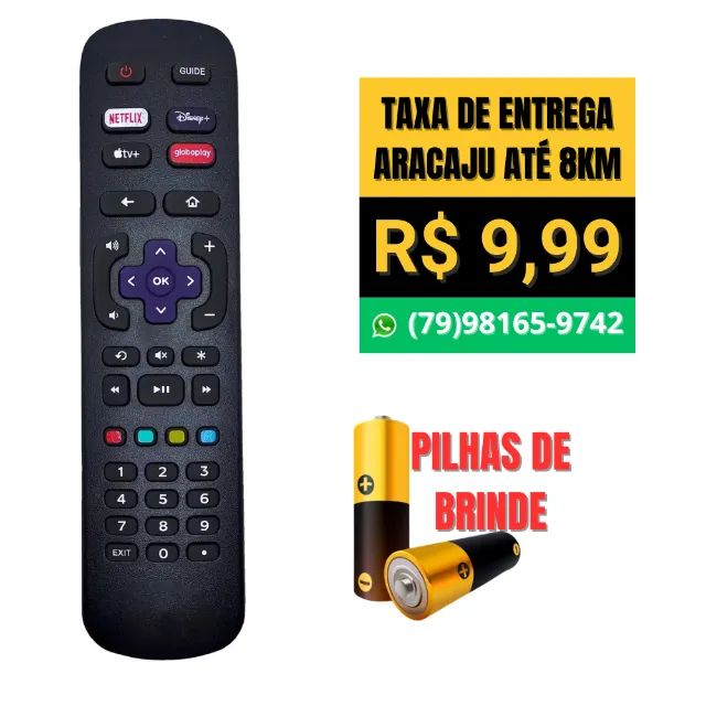 Controle Remoto Para Tv Philco Roku Ptv40g7er2cpblf Smart - Novo - Foto 3