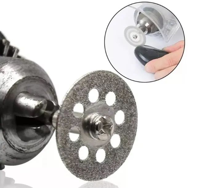 Kit 10 Discos Corte Diamantado 18mm Dremel Micro Retifica - Foto 4
