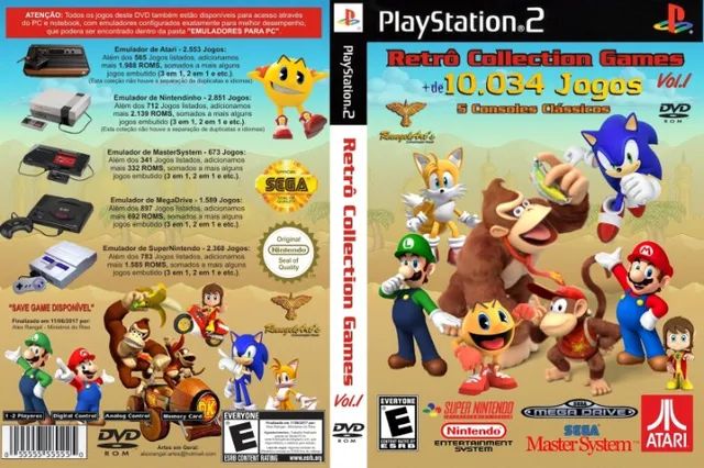 Super Retrô Collection Games Vol.1 Ps2 Emulador 10034 Jogos Patch PS2 Aceito olx pay - Foto 2