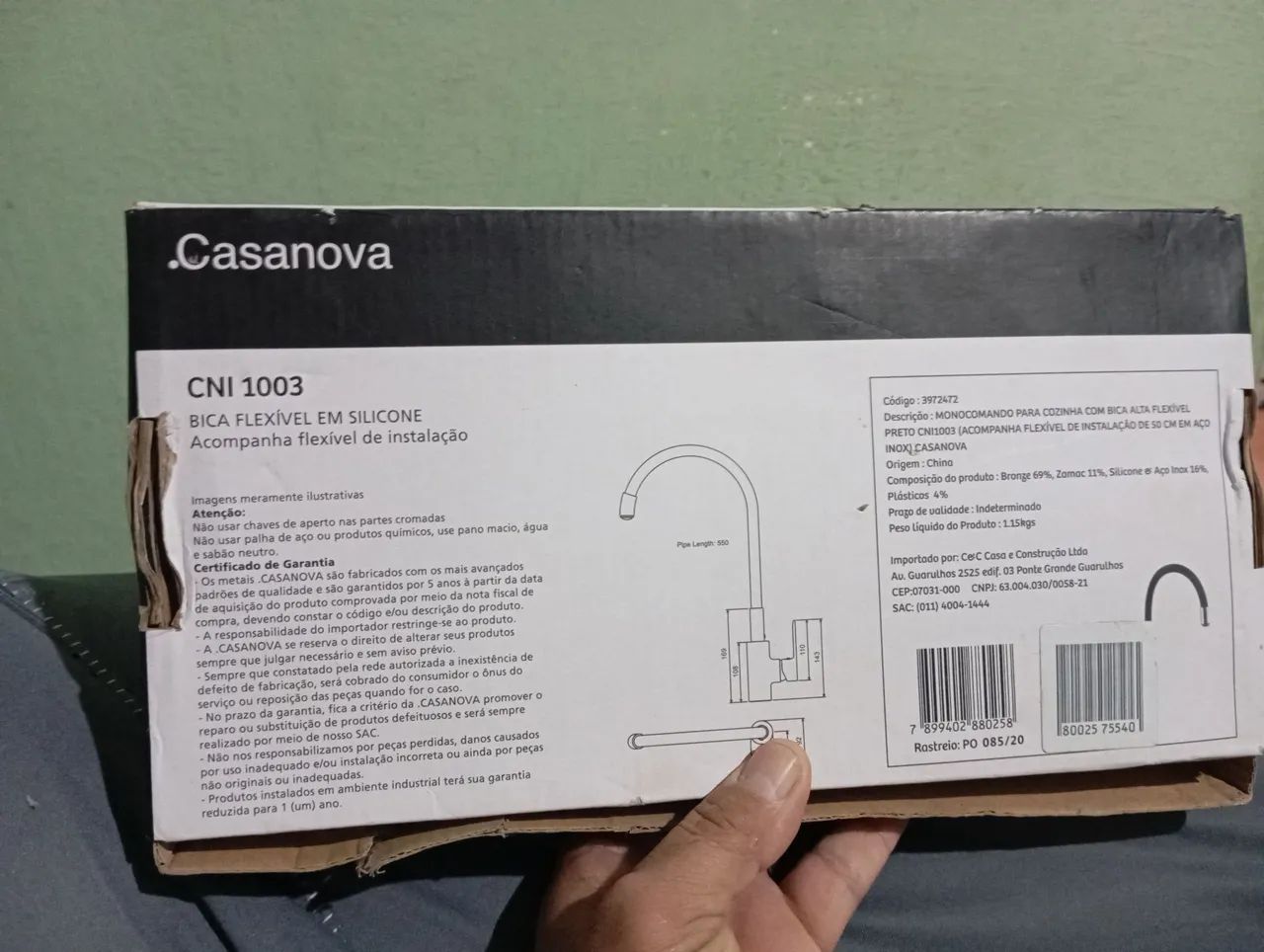 Bica flexível em silicone em aço inox. - Foto 4