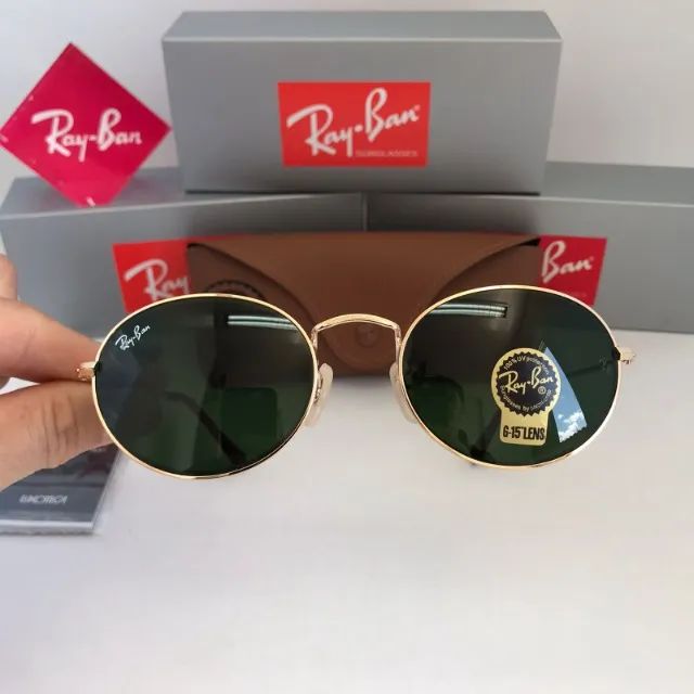 Óculos Ray Ban Oval Style G15 Lentes de cristal - Foto 5
