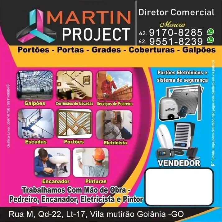 Martin Project - Portões, Portas, Grades e Coberturas