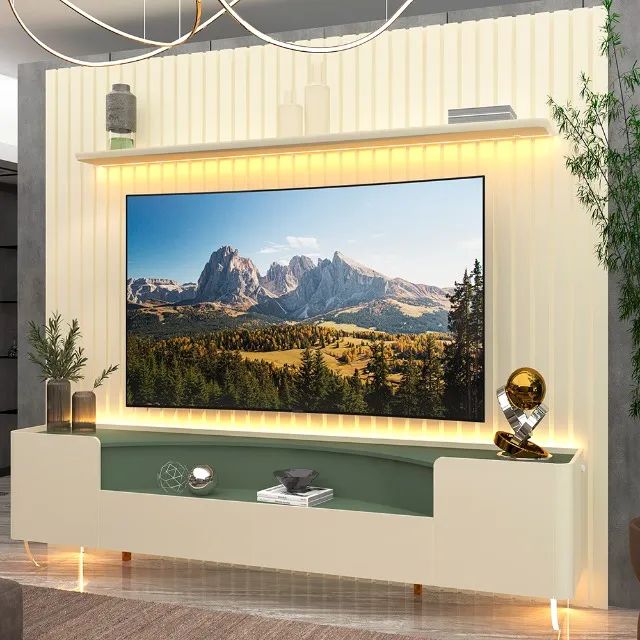 sala rack bancada painel home  - Foto 3