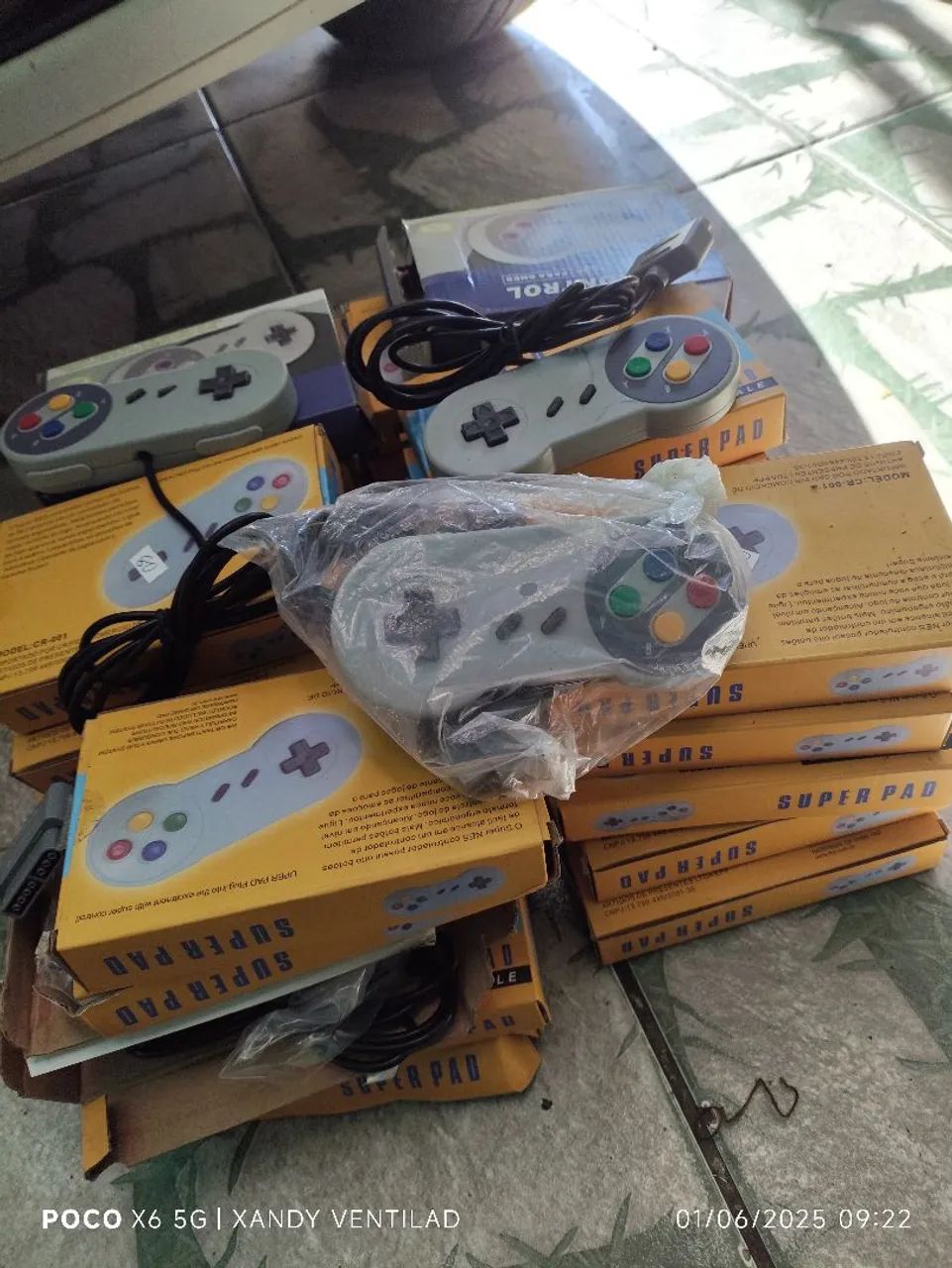 Lote de 30 controle super Nintendo 
