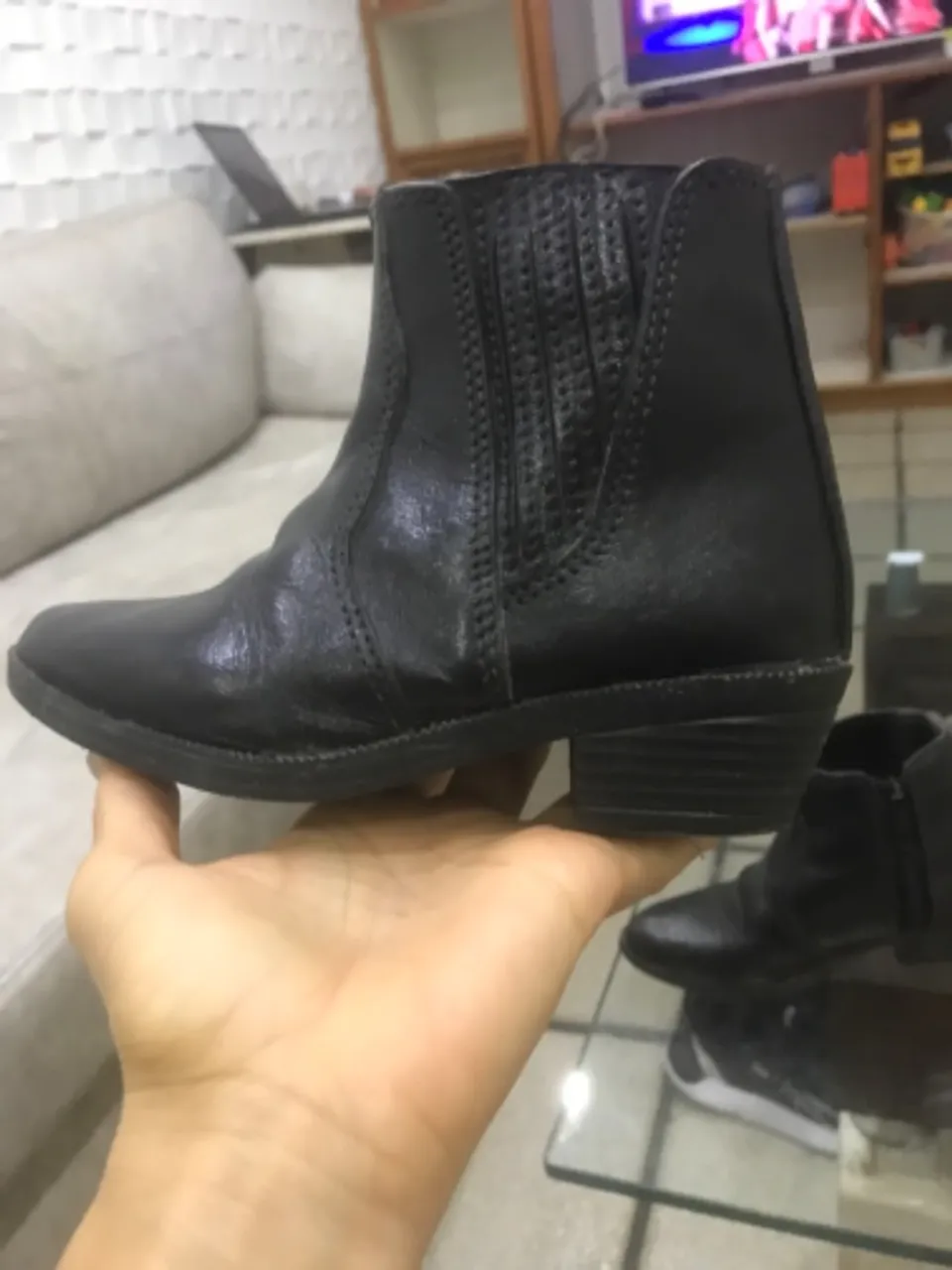 Bota infantil de couro N27