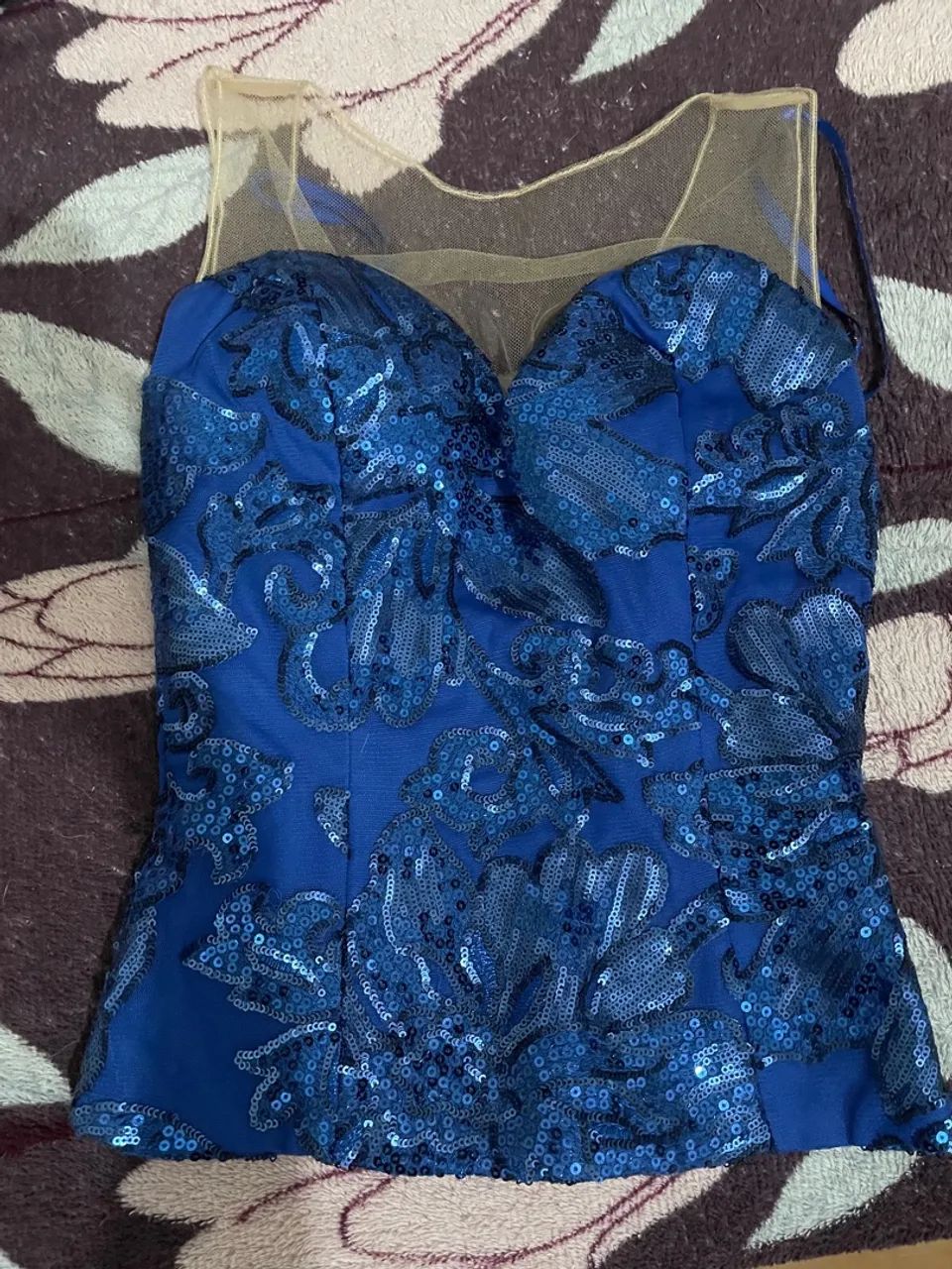 Vestido Azul Longo para Festa - Foto 2