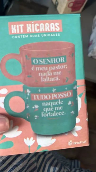 Kit Xícaras - Sorriso e Gratidão - Foto 4