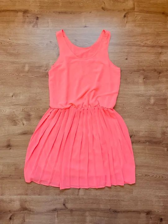 Vestido neon coral tam P / M Amisu