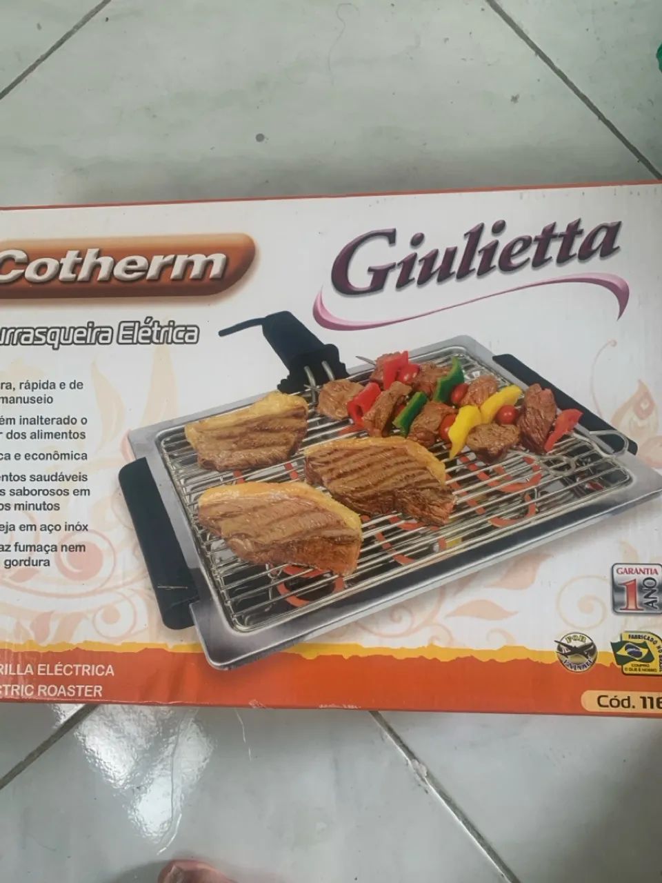 Churrasqueira Elétrica Coterm Giulietta - Nova
