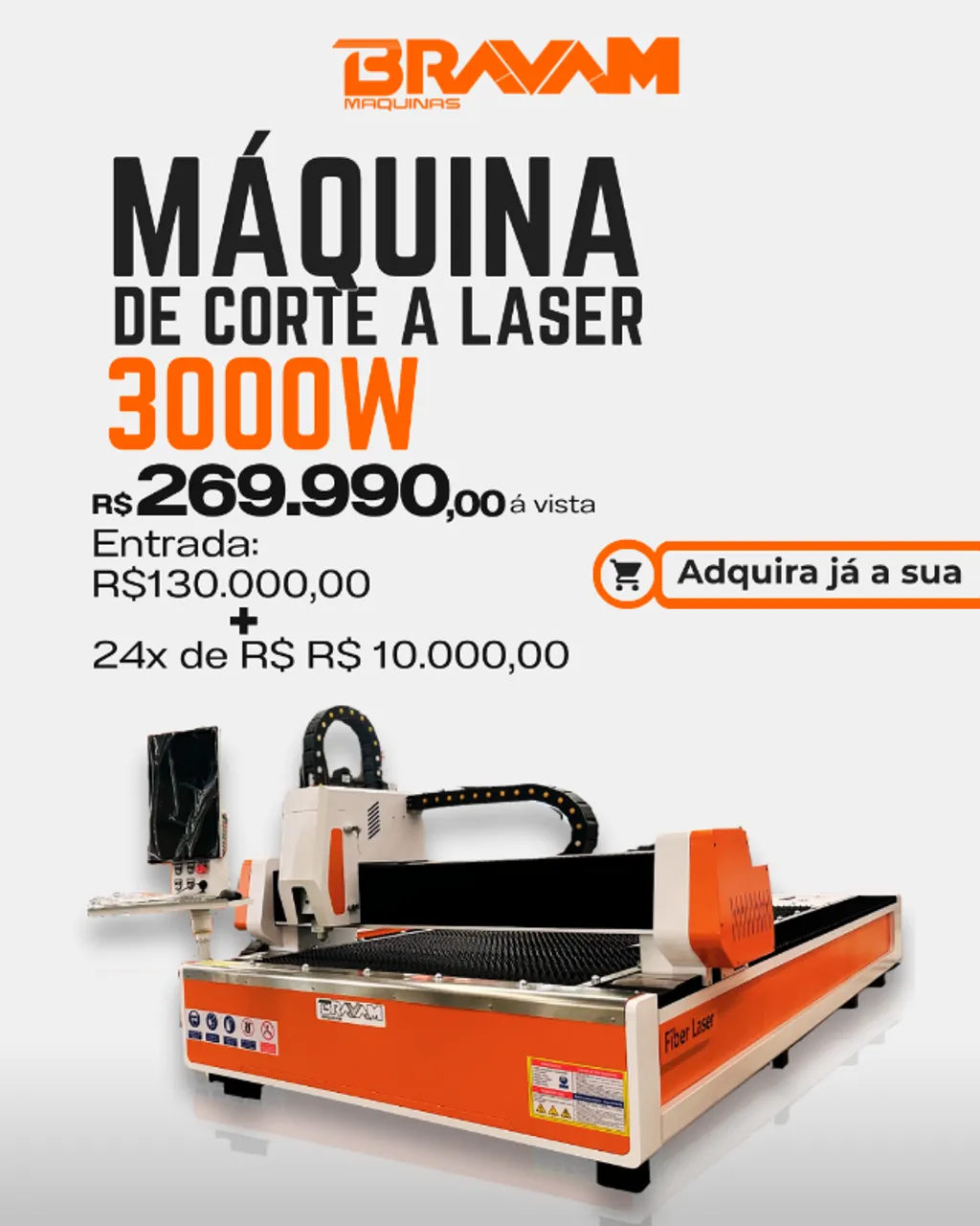 Máquina de Corte a Laser 3000W