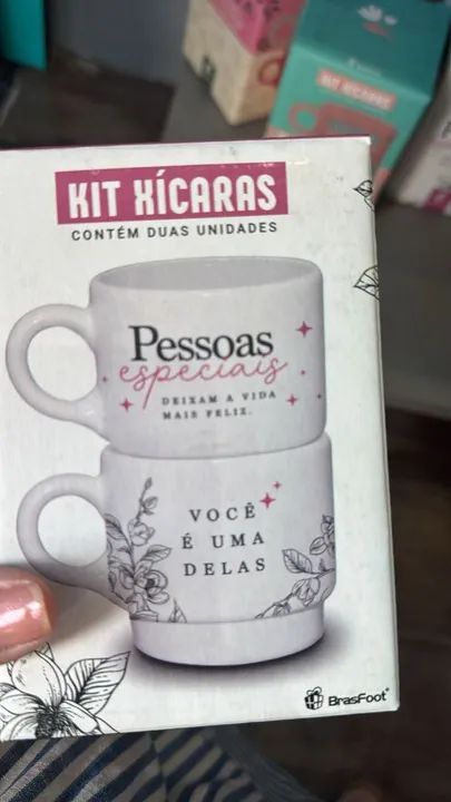 Kit Xícaras - Sorriso e Gratidão - Foto 5
