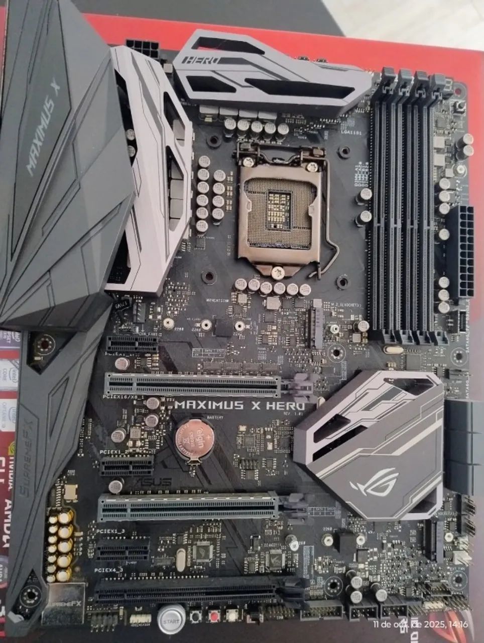 Placa mãe ROG MAXIMUS X HERO Z370 Peças de Hardware Meu