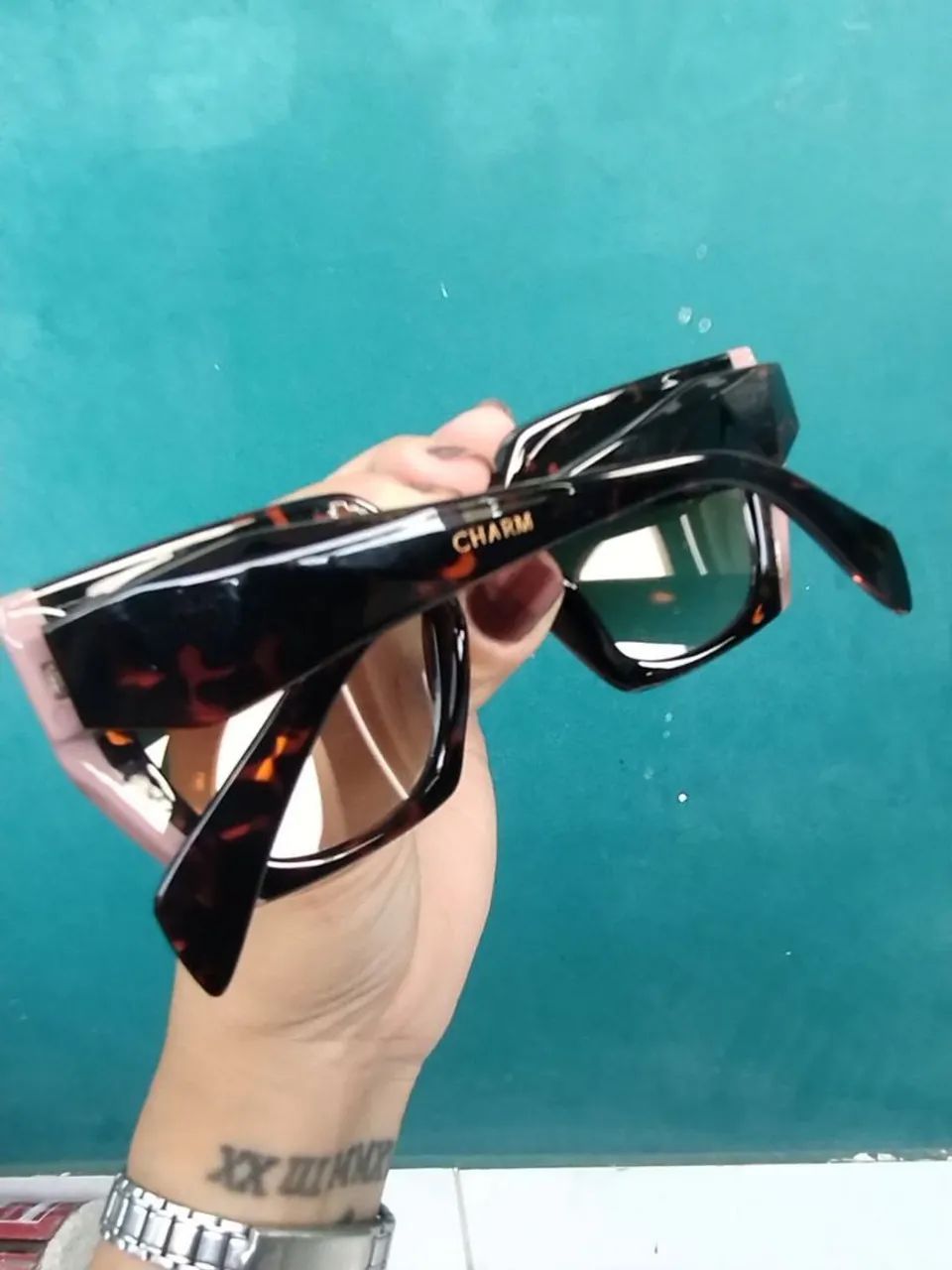 Óculos De Sol Feminino Quadrado Estilo Prada - Foto 2