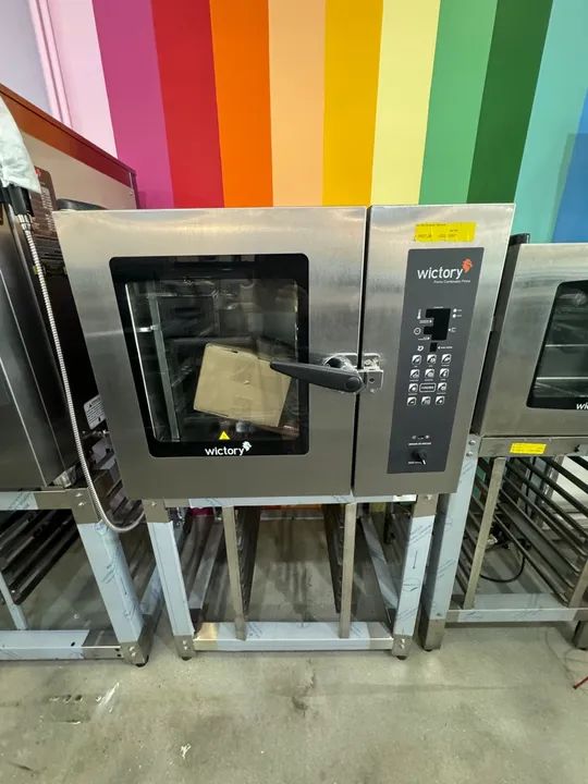 Forno Combinado 5 Gns com cavalete Trifásico 380w Industrial Victory
