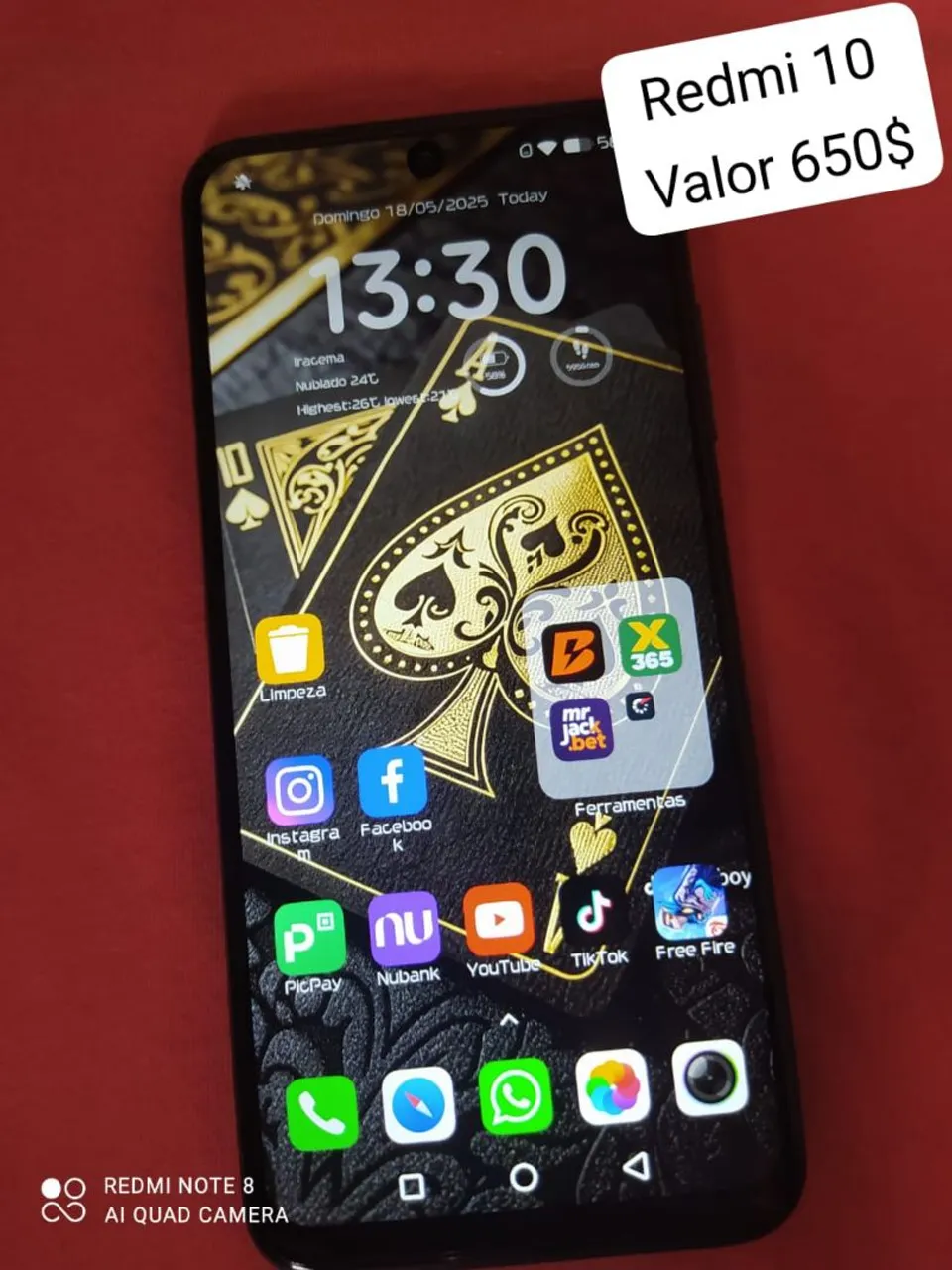 REDMI NOTE 10 Celular sem trincos