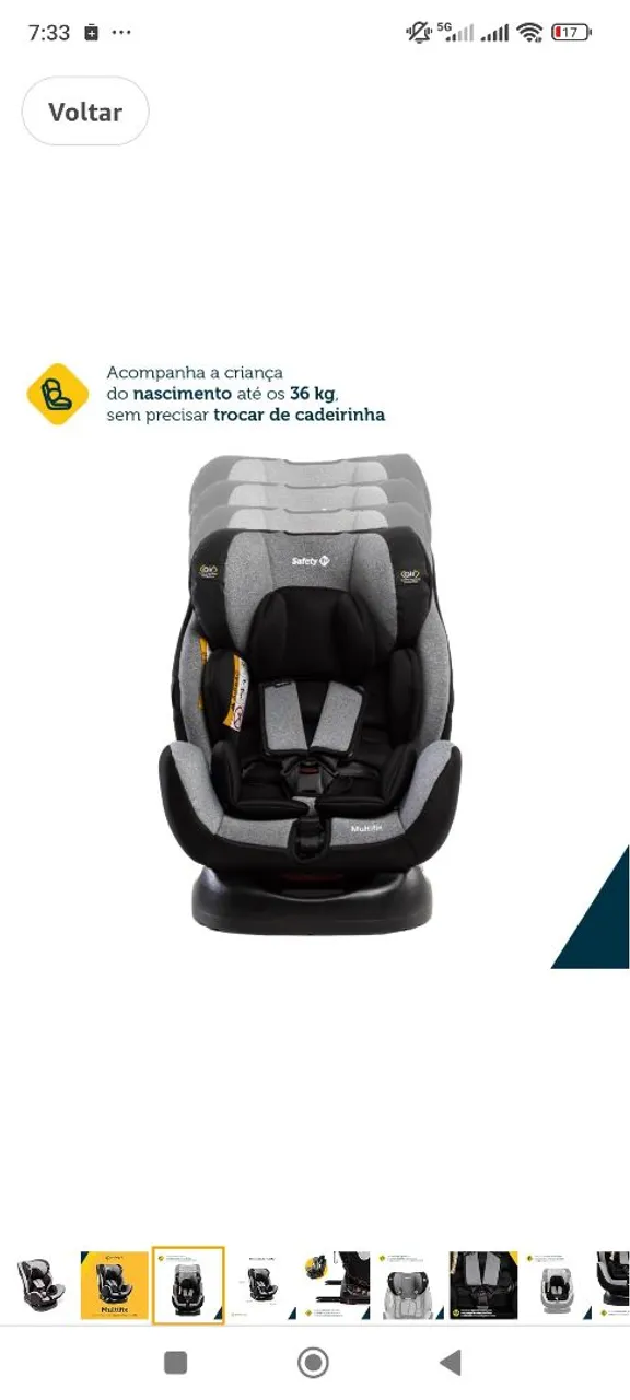 Cadeirinha de Bebê Multifix Safety 360°
