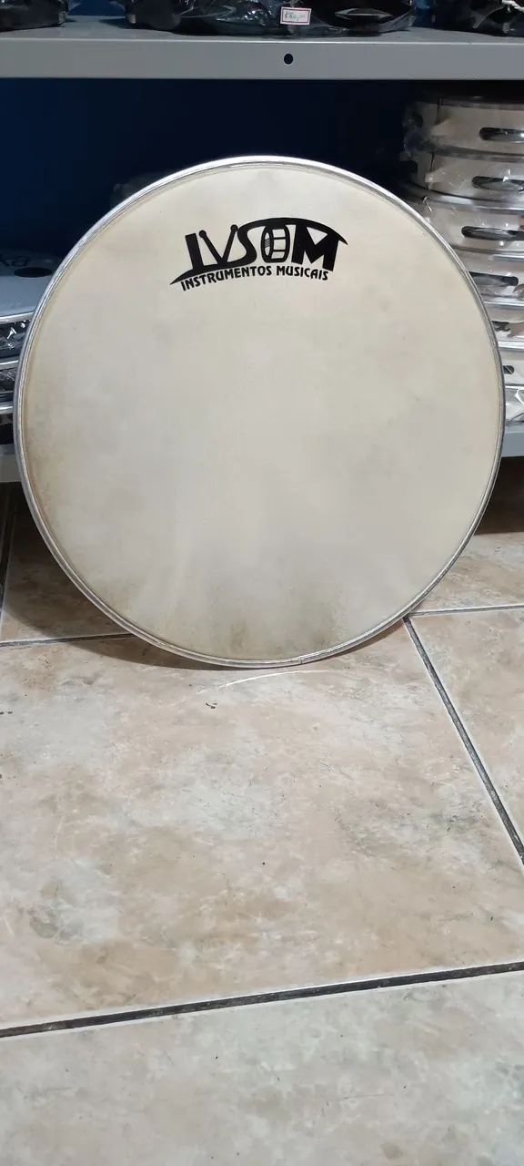 Couro animal 18" polegadas prensado no alumínio na promoção  - Foto 3