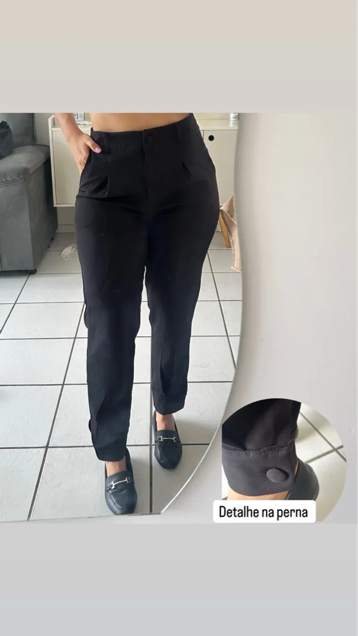 Calça social preta M