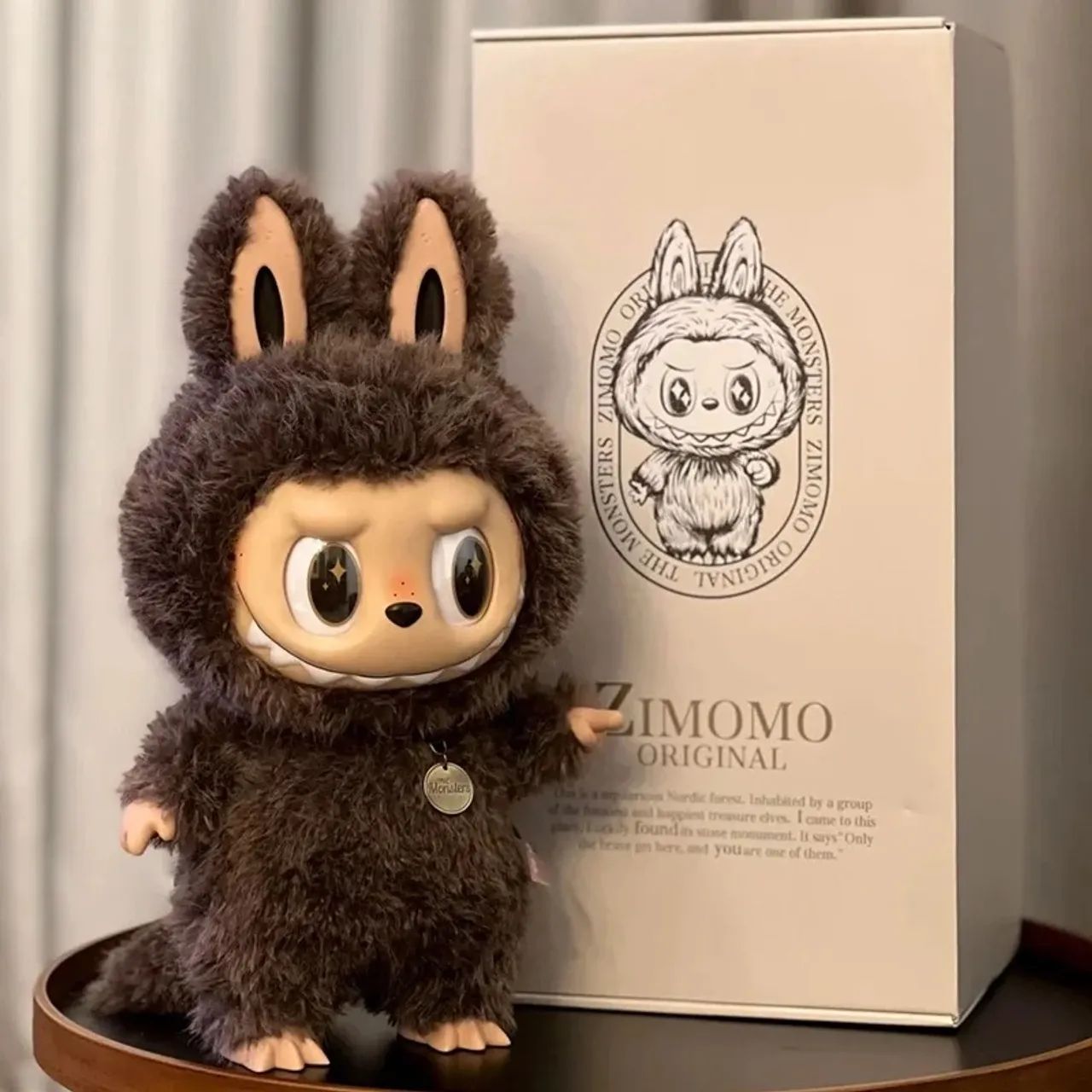 ぬいぐるみ Labubu The Monster Zimomo Original Boneco Grande Original Zimomo LABUBU The Monsters Novo Importado